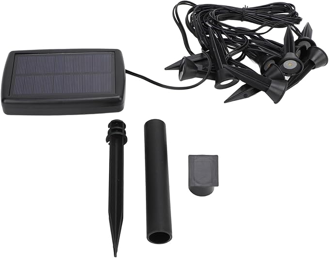Solar Spot Lights Outdoor Water Proof LED Landscape Spotlights for Outside Garden Yard Landscape Pathway Pond Decoration (White Light)
