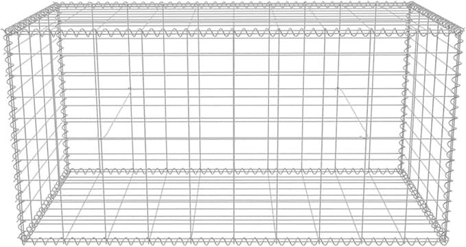 Gabion Basket Raised Bed Planter Gabion Wall Gabion Basket Pots Walls Flowers Stand Outdoor Grow Box Gabion Raised Bed Galvanised Steel 100x50x50 cm