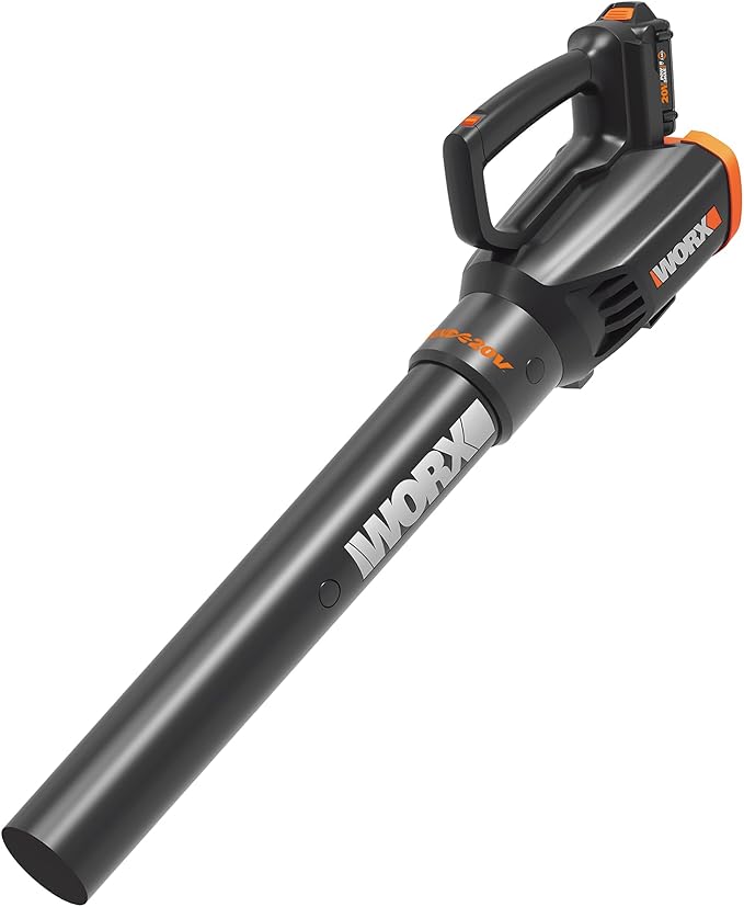 WORX Cordless Leaf Blower Electric Blower with Turbine Fan Blowers for Lawn Care with 2 Speed Control Battery &amp Charger Not Included WG547.9