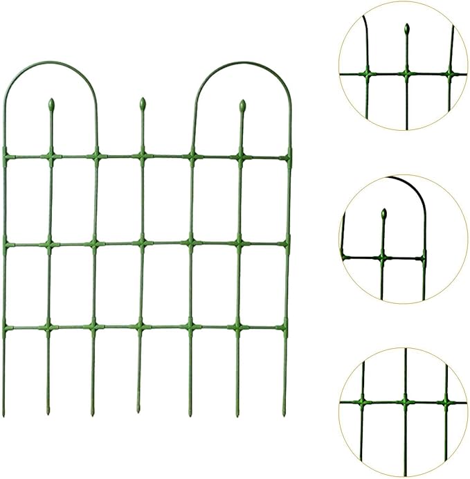 Garden Trellis for Climbing PlantsIron Pipe Metal Support FenceRoses Trellis Tall Plant Support for VinesCucumbersTomato Green