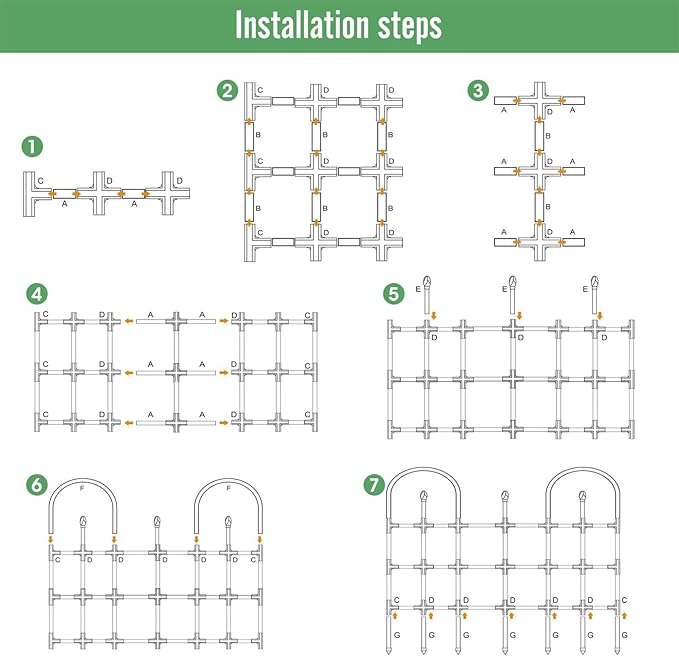 Garden Trellis for Climbing Plants - Metal Vertical Growth Plant Support Trellis - Tomato Climbing Stakes | for Garden Balcony Backyard Tomato Flowers Vine Ivy Clematis