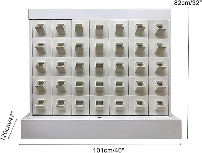 Hydroponic Growing Tower Vertical Planter Tower Hydroponics Growing System Kit for Fruits Vegetables Herbs and Miniature Greens(Large)
