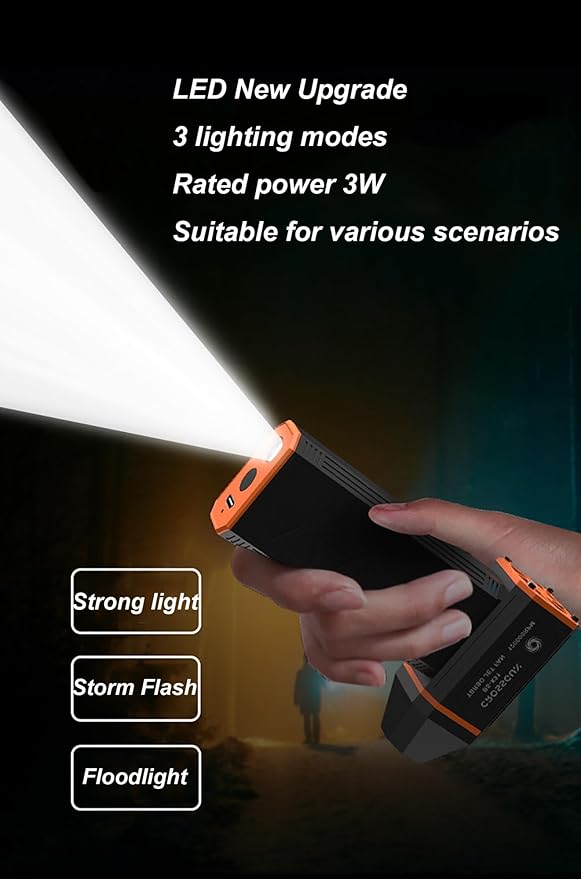 6 inch Snow Whiz Led Turbo BlowerMini Car Vacuum CleanerTurbo Breeze Electric BlowerHigh-Power Electric Air Duster for Blow DustBlow WaterBlow SnowOutdoors Cleaning Portable