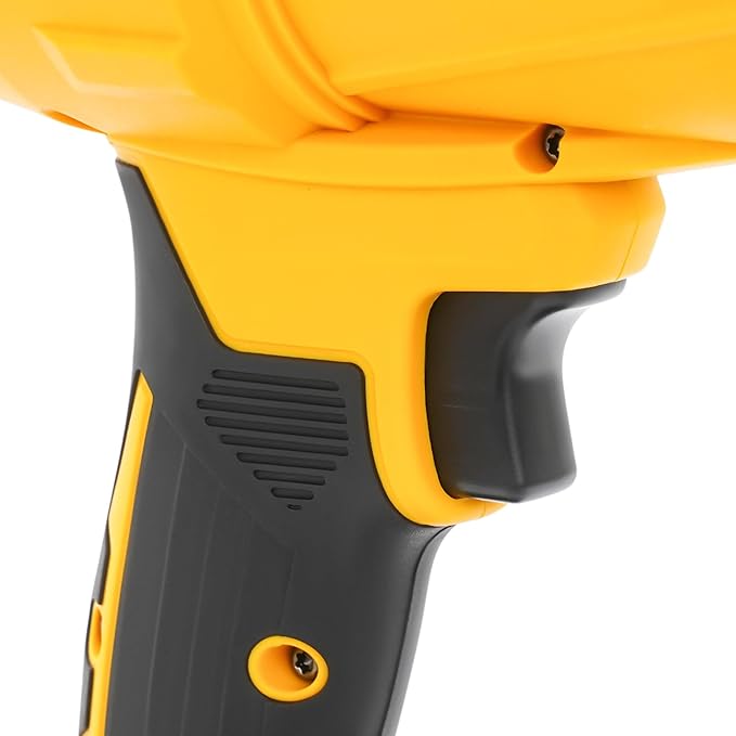 Handheld Electric Cordless Leaf Blower 21000RPM Leaf Blower with 540G Wind Pressure &amp 450W Power Handheld Blowers with 2 Battery &amp 1 Charger for Blow Leaves &amp Dust (Yellow)