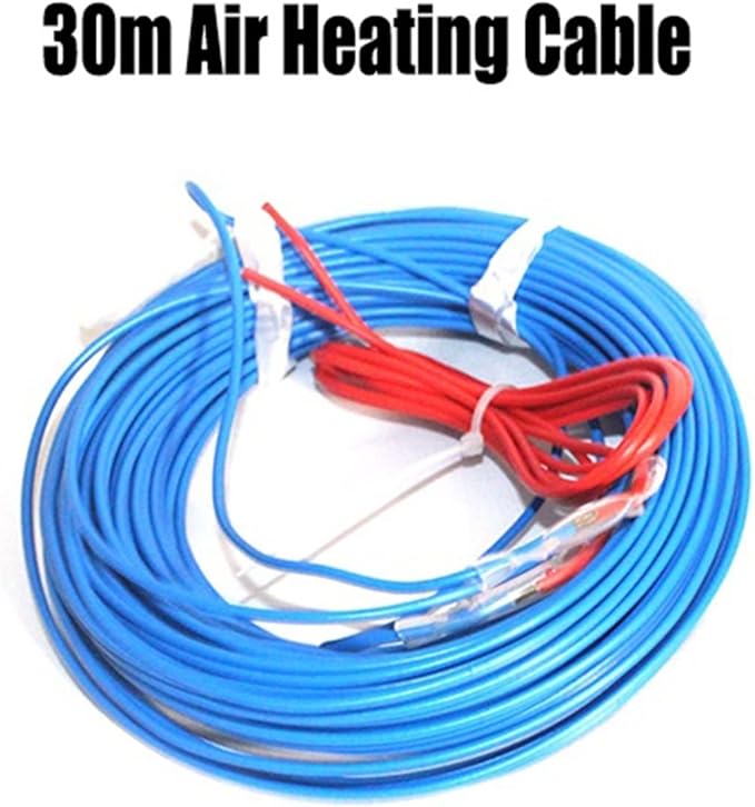 Pipe House Underfloor Heating Soil Air Hotline Breeding Warming Wire Greenhouse Plant Aquarium Heating Cable Soil Electronics (Color : 30m air Heat Cable)