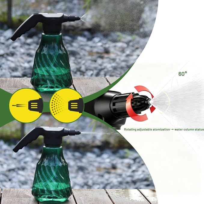 Large Capacity Electric Plant Mister Rechargeable Sprayer for Indoor &amp Garden Battery Powered with Adjustable Nozzle Fine Mist &amp Continuous Spray