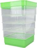 Stackable Sprouter Kit 4 Tier Sprouting Kit Microgreens Growing Tray for Small Kitchens Balconies Or Limited Home Growing Spaces (Without Sunshade)