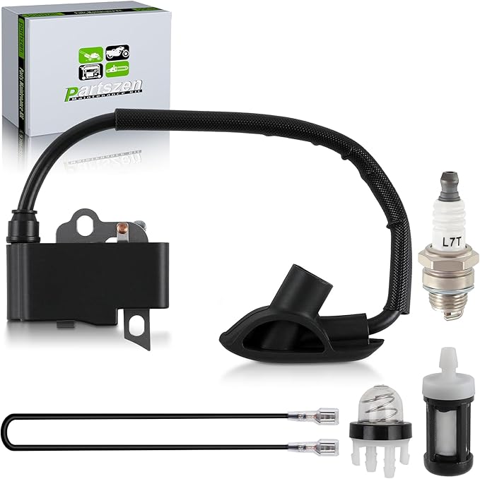 4244 400 1303 Ignition Coil Fit for Stihl BR350 BR350Z BR430 BR430Z BR450 SR430 SR440 SR450 Blower with Primer Bulb Fuel Filter Spark Plug