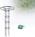 Garden Trellis for Climbing Plants Vertical Umbrella Trellis 3/3.9/4.9/5.9/6.9ft Sturdy Plant Support for Flowers Vegetable Fruits Vines Indoor Outdoor(BlackHeight: 210cm/6.9ft)