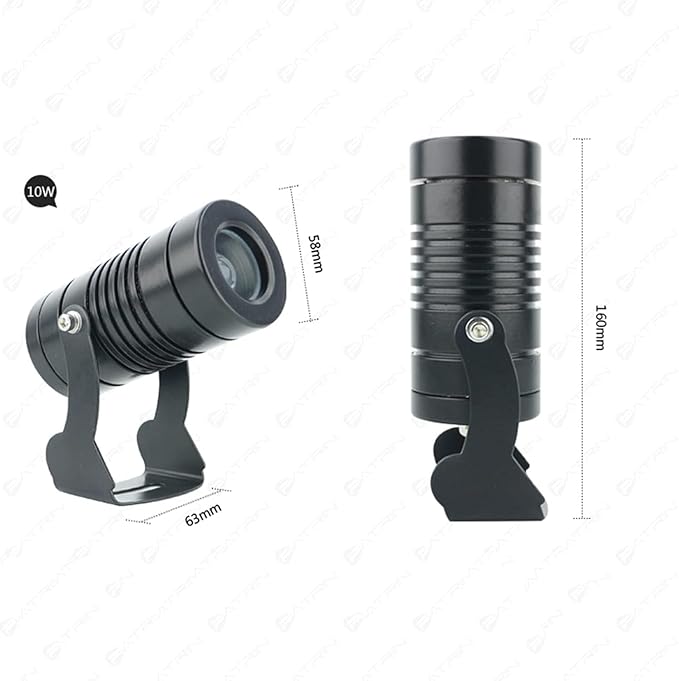 10W LED Ring Fountain Light - RGB Beam Spotlight Outdoor Building Exterior Wall Projector Lights Narrow Beam Remote Illumination for Outdoor Building Lighting(Red10W(85-265V))