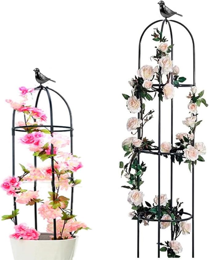 Garden Obelisk TrellisGarden Trellis Potted PlantsPlant Vine Support Potted Climbing Flower Vegetable Vine Indoor OutdoorPotted Plants (Size : 20 * 120cm/0.7 * 3.9ft)
