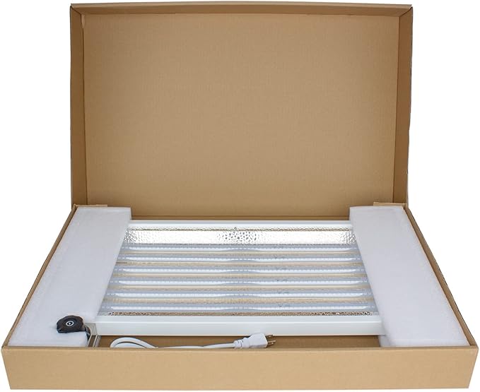 The LED Panel with UV 365nm Light 1X2Ft/75W &amp Build-in Timer120-277V Input Great for a Stand Along LED Grow Lights or Boost UV Input to get Strong and Fast Growing. (1x2Ft/75W)