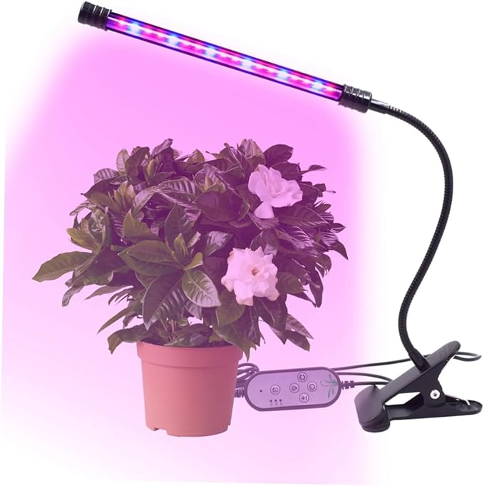 9w Led Plant Grow Light Dimmable Levels Single Head Timing Gooseneck for Indoor Plants Uv Grow Lights Garden Greenhouse