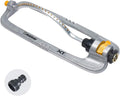 Melnor 65118-AMZ XT Metal Turbo Oscillating Sprinkler with QuickConnect Product Adapter Amazon Bundle 4000 sq. ft. Coverage