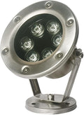 LED Ring Fountain Light - Submersible IP68 Waterproof Stainless Steel Spotlight for Fountain/Landscape Decoration 24V Middle Hole Pool Lights