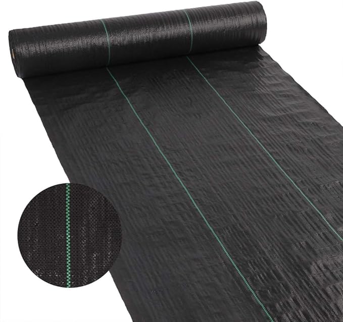 3x300ft Weed Barrier Landscape FabricsHeavy Duty Woven Landscape FabricDriveway Fabric Ground CoverGarden Ground Cover Weed Control Fabricsfor Patio Lawn Flower Bed Pathway Greenhouses (Black)