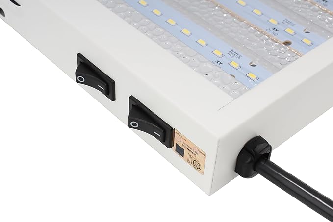 Sun 48 200W LED Quantum Grow Light 30000+ Lumens Full Sun Spectrum 4Ft x 24in Coverage 2 Switches