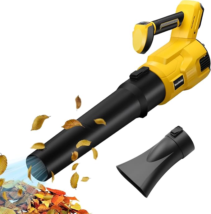Cordless Leaf Blower Compatible with Dewalt 20V MAX Battery 1500W Brushless Motor 120MPH 500CFM High-Power Electric Blower Lightweight Handheld Yard Cleaning Tool for Lawn Garden &amp Patio