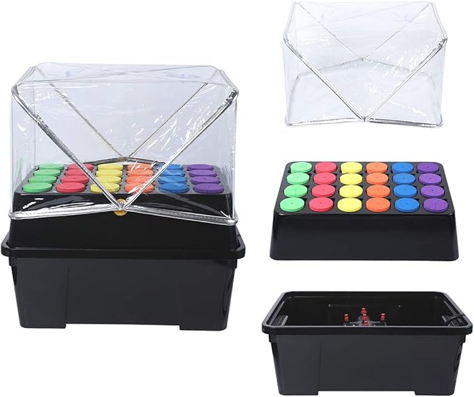 Aeroponic Cloner Machine 24 Site for Cuttings Rooting Using 2 inch Neoprene Inserts or 2 inch Clone Collars