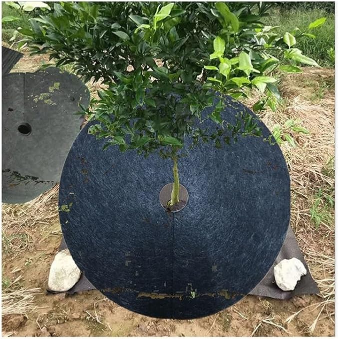 10pcs Weeding Cloth Non-Woven for Gardening Biodegradable Weed Control Fabric Ground Cover Agriculture Orchard Weeding Cloths(42x42x5)