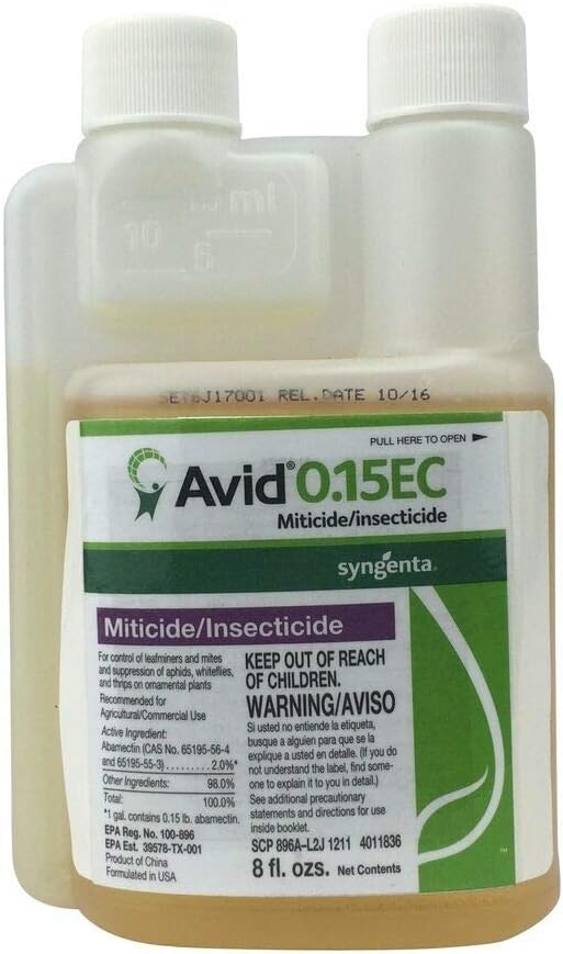 Syngenta - 25837 - Avid 0.15EC - Miticide/Insecticide - 8 oz