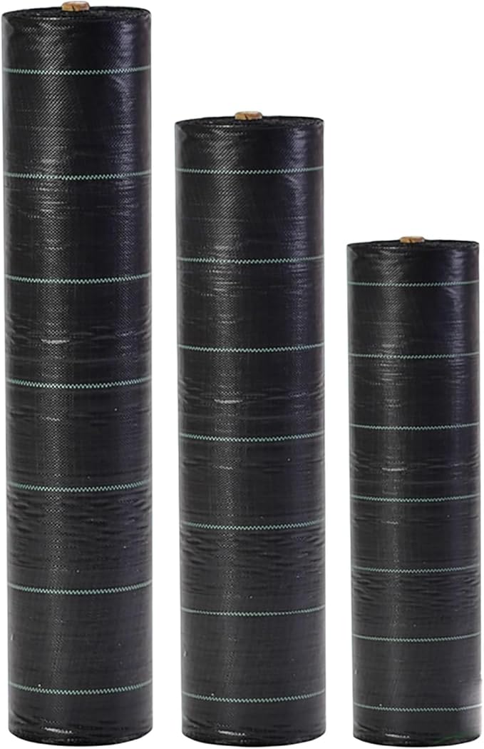 Weed Control Fabric UV Resistant Porous Weed Membrane Ground Cover Membrane Weed Barrier Mat Ideal for Use in Patios Garden Flower Beds Landscaping(1 * 200m)
