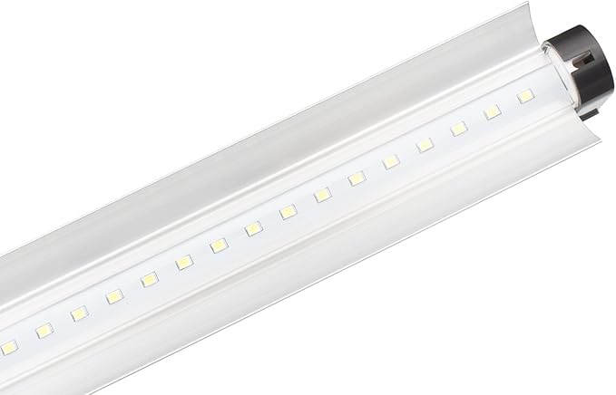 2 Pack LSL8181W White LED 18 18Watt Linkable Single Strip Grow Lights w 2 Wide Mirror Reflector and FullSun 5500K Spectrum and 2750 Lumens Great for Seeding and VegGrow!