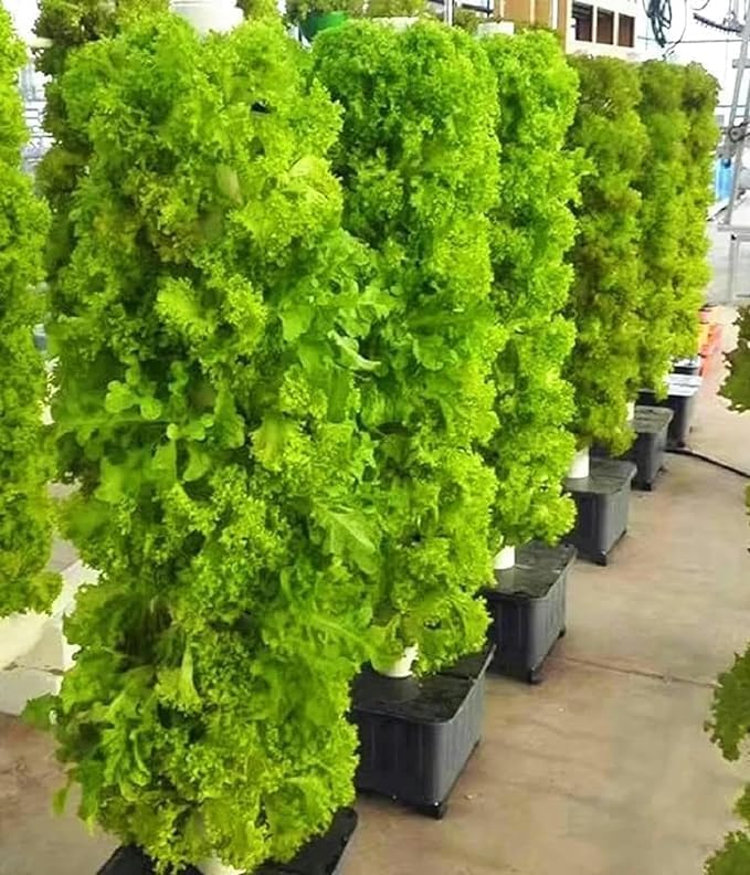 Hydroponic Tower Growing Kits 15 Floors 45 Plants Sites Vertical Grow Tower Self-Watering Growing for Fruits and Vegetables with Hydra