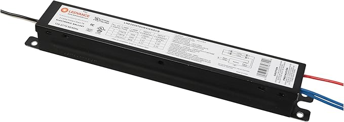 LEDVANCE T8 59W Instant Start UNV 2-Lamp 59W 120-277 Voltage High Efficiency Ballast Instant On Black - 1 Pack (75879)