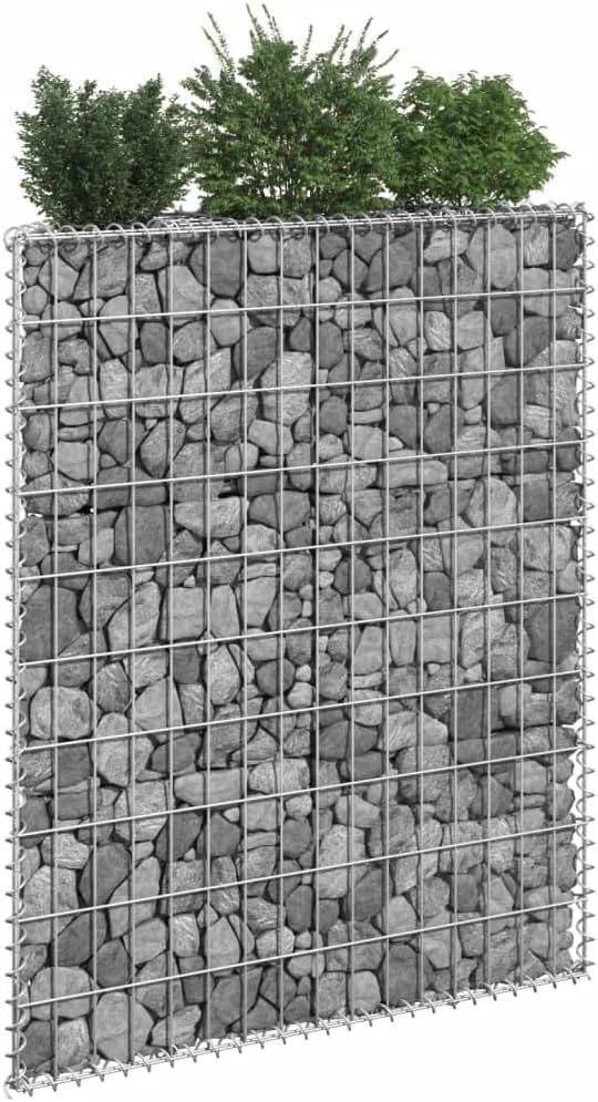 Trapezium Gabion Raised Bed Galvanized Steel 31.5x7.9x39.4