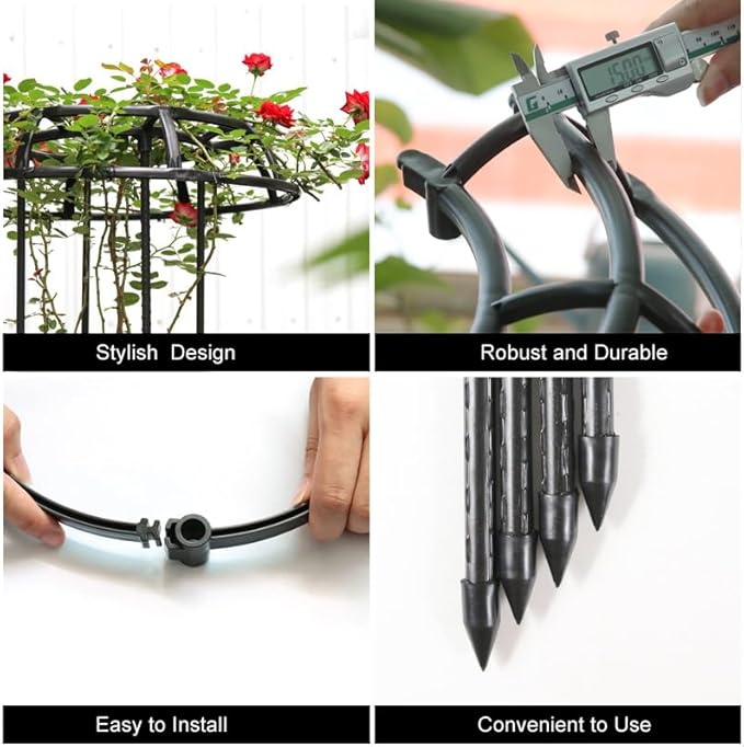 Garden Trellis 5 Floors-5.4FT Plastic Tomato Cage Tall Plant Support Climbing Vines Flowers Stands Cucumber Trellis Plant cage