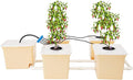 5 Buckets Drip Growing System Indoor Outdoor Hydroponic Plant Buckets Kit Top Feed Drip Hydroponics Growing System Recirculating Deep Water Culture Hydroponic Bucket System