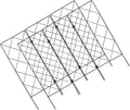 Housoutil 2pcs Foldable Garden Plant Climbing Rack Plant Support Stakes for Outdoor Vine Climbing and Tomato Trellis Gardening Tool