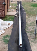 Non Woven Geotextile Fabric Double Punched for French Drains 7oz Garden Weed Barrier Block Stabilize Soil Landscape Fabric for Retaining Wall/Driveway/Construction Projects Water Permeability(Black