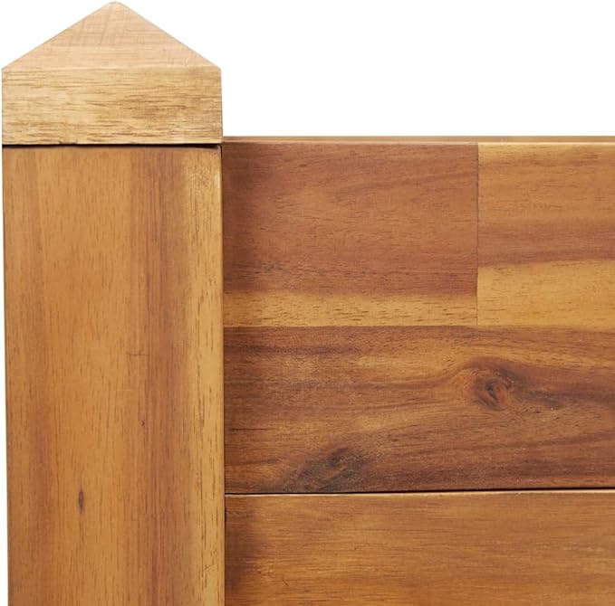 SKM Garden Raised Bed 110x60x44 cm Solid Acacia Wood (Weight-14KG)