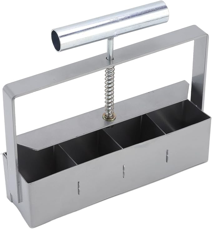 Soil Blocker Stainless Steel Soil Block Maker with Comfortable Handle Handheld Soil Block Maker for Outdoor Garden Vegetable