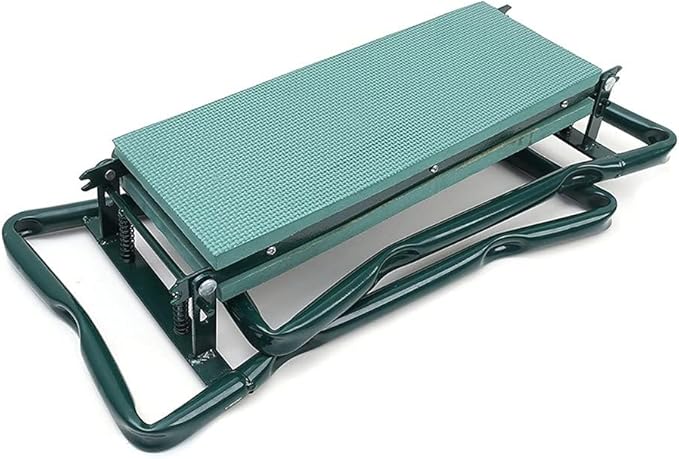 Garden Kneeler Seat Garden Stools Foldable Stool with Tool Bag Pouch EVA Foam Pad Capacity-Protects Your Knees for Gardening(Large-23.6 x 10.6 x 19.3) Tool kit（wh000005）