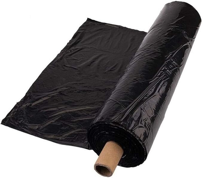 20m Agriculture Black Weed Control Film 0.6~2m Thick 0.008mm Greenhouses Vegetable Planting Plastic Mulching Film1pcs (Size : Width 0.6m)