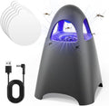 Fruit Fly Traps for Indoors Bug Zapper Indoor Home Gnat Traps House 5 Sticky Glue Boards Effective gnat Traps for House Indoor (Black)