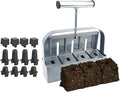 Soil Blockers 4-Grid Manual Gardening Tools 2inch Block Maker for Gardening for Planting Transplanting Cutting Propagator Starter Tray Garden Yard Greenhouse Men Women