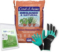 Coast of Maine HP4000 Cape Neddick Indoor Houseplant Mix 16 qt with My Garden Pool 7-in-1 Soil Test Strips 20 ct. and Claw Gardening Gloves