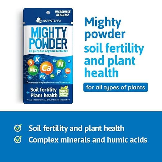 Mighty Powder Organic Fertilizer All Purpose Plant Food 1 oz (6-Pack)