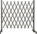 Garden Trellis Fence Wood Expandable Plant Support Climbing Lattices Wooden Decorative Divider Wall for Lawn Backyard Balcony Patio Outdoor Gray 70.9 x 39.4