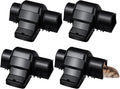 Qualirey 4 Pcs Rat Traps Extra Large Dual Entry Rat and Chipmunk Traps Covered Tunnel Snap Trap Heavy Duty for Indoor Outdoor Garden Basement Yard Rats Mice Chipmunks Set up and Reusable