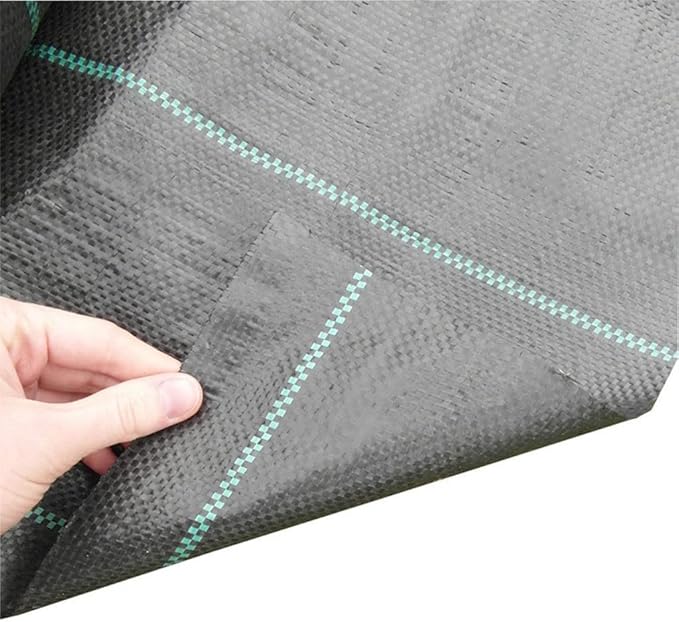 Garden Yard Ground Cloth Cover Landscape Heavy Duty Weed Barrier Block Greenhouse Plastic Mulch(2x5m)