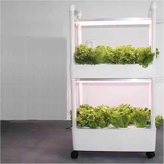 Indoor Hydroponics System Indoor Garden Hydroponic Growing Kits &amp SystemsHydroponics Tower with LED Grow LightIndoor Garden Hydroponic Growing System wyqdp240305(Color:Size:Double Layer)