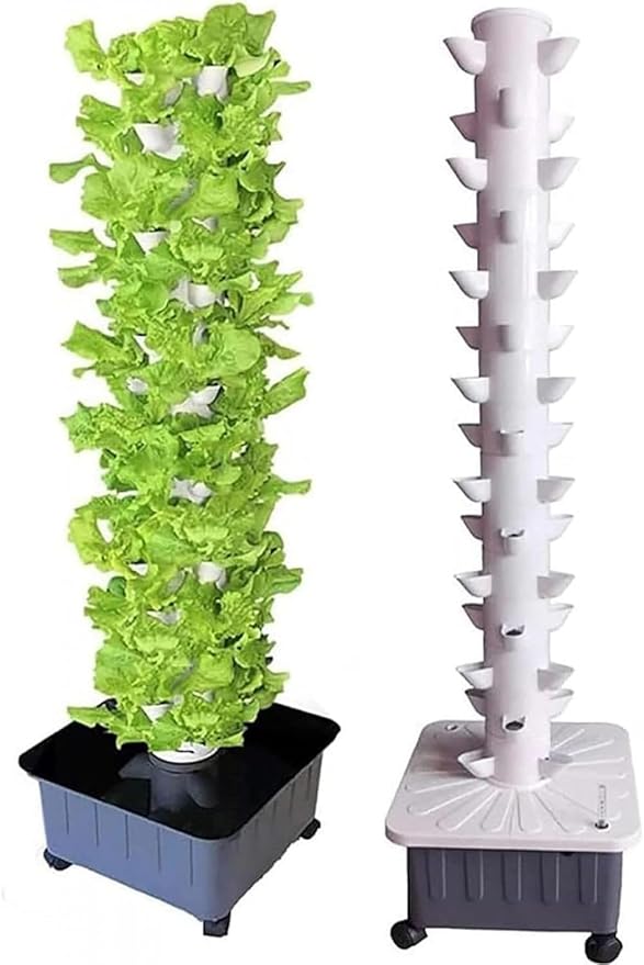 Hydroponics Growing System Hydroponic Grow Kit Indoor Garden Hydroponic Tower Growing Sy Vertical hydroponic Indoor self-Watering Growing sys Stackable Mobile Ecosys for Fruits a