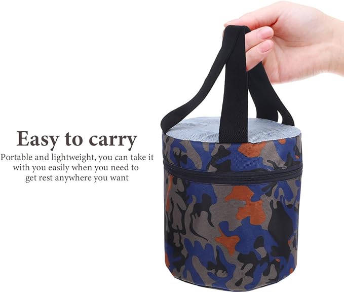 Toyvian Portable Weeding Stool with Storage Bag 25cm High Lightweight Foam Garden Seat for Outdoor Gardening Camping Fishing and Farm Work Random Style