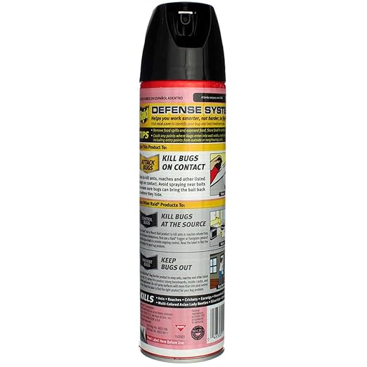 Raid Ant &amp Roach Killer Aerosol Fragrance Free 17.5 oz. Pack of 4