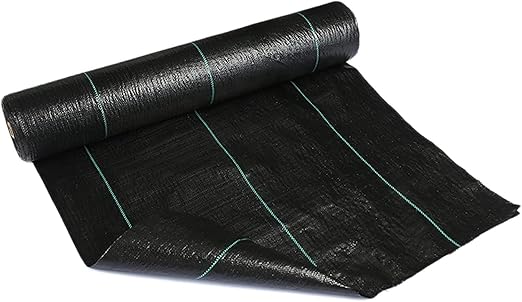 Premium Weed Control Membrane - Durable Garden Fabric for Weed Suppression and Soil Protection(0.5mx140m)